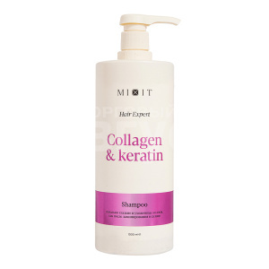 Шампунь для волос Mixit Collagen Keratin Ламинирующий с коллагеном и кератином, 1 л