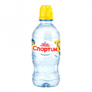 Вода негазированная питьевая Святой источник Спортик 0,33л пластиковая бутылка
