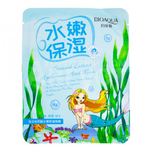 Маска для лица Bioaqua тканевая, с морскими водорослями, 30 г