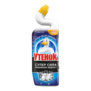 Чистящее средство Туалетный утенок видимый эффект, флакон, 500 мл