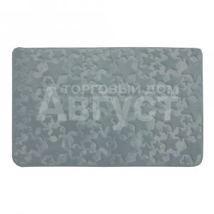 Коврик для ванной Fresh 7094 Звезды, ворсовый, 50*80 см, микрофибра, серый