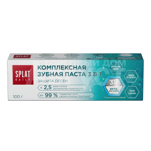 Зубная паста Splat Daily Защита десен 3 в 1, 100 г