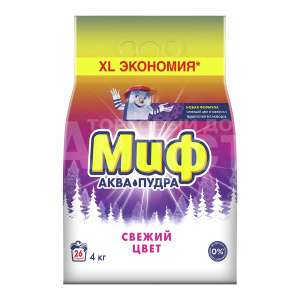 Стиральный порошок Миф Свежий цвет, автомат, 4 кг