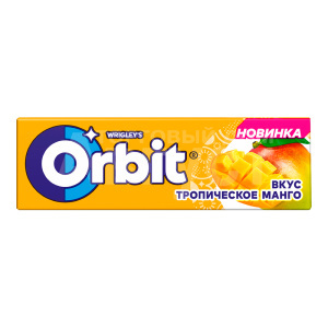 Жевательная резинка Orbit со вкусом тропического манго, 13,6 г