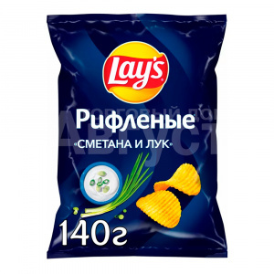 Чипсы Lays Сметана и лук, 140 г