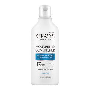 Кондиционер для волос Kerasys Moisturizing увлажнение с аминокислотами и маслом семян баобаба, 180 мл