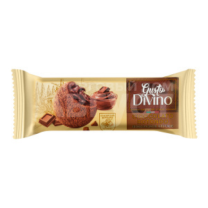 Печенье GUSTO DIVINO сдобное шоколадное круглое, 130 г