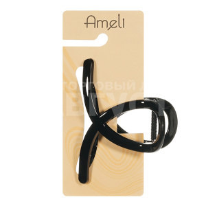 Краб для волос WAT25812-158 Ameli петлеобразный с глянцем 8,5х16х2,5