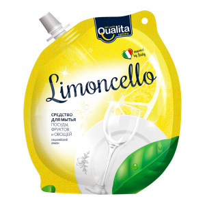 Средство для мытья посуды Qualita Limonchello Лимон, дой-пак, 450 мл