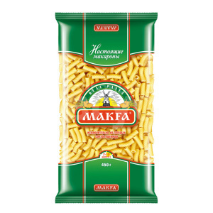 Макароны Makfa Рожки гладкие (Ригатоны), 400 г