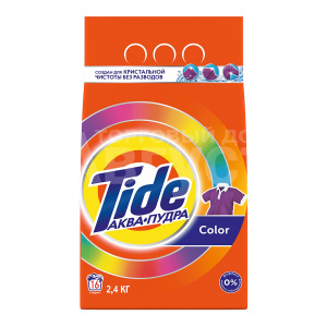 Стиральный порошок Tide Аква пудра Color, автомат, 2,4 кг