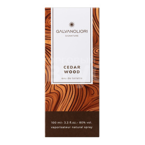 Туалетная вода Galvanoliori Signature Cedar Wood, аромат-силы, мужская, 100 мл