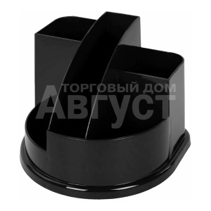 Органайзер Brauberg 238096 BRAUBERG STYLE, 5 отделений, 132х122х108 мм,, пластик, черный