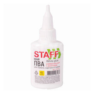 Клей ПВА Staff 227375 с дозатором, 45 г