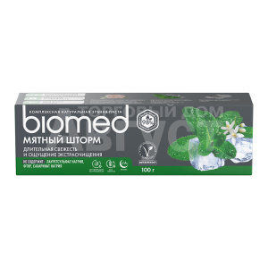 Зубная паста BioMed Мятный шторм, 100 г
