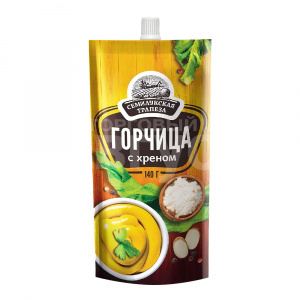Горчица Семилукская трапеза с хреном, 140 г