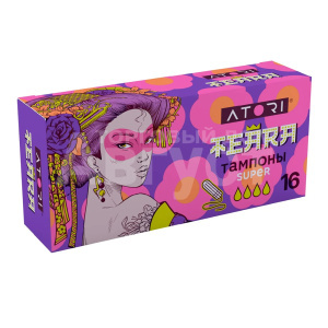 Тампоны гигиенические Атори Теара SUPER 4 капли, 16 шт