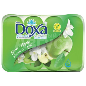 Мыло туалетное DOXA ECOPACK Яблоко, 60г, 4 шт