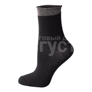 Носки женские Oemen WA5144-2 хлопковые, с медицинской резинкой, размер 23-25, черный