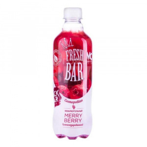 Вода газированная Fresh Bar Merry Berry, безалкогольный, сильногазированный, 0,48 л
