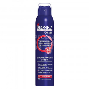 Дезодорант-антиперспирант мужской Deonica For Men Антибактериальный эффект, 200 мл