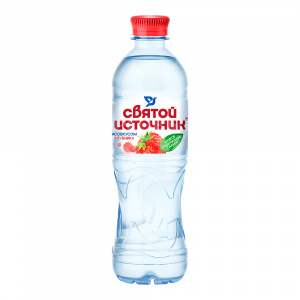 Вода негазированная Святой источник Клубника, пластиковая бутылка, 0,5 л