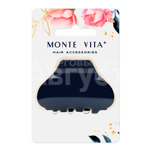 Краб для волос 457022 Monte Vita 6 см, темно-синий