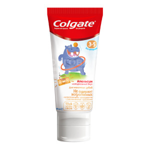 Зубная паста Colgate Апельсин без фторида 3-5лет, 60 мл
