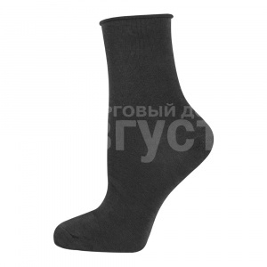 Носки женские Oemen FD-5 хлопковые, без резинки, размер 25, черный