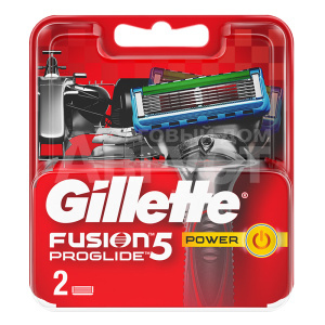 Кассеты сменные для бритья Gillette Fusion ProGlide Power 5 лезвий, мужские, 2 шт блистер
