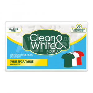 Мыло хозяйственное Duru Clean&White универсальное, 120 г