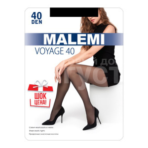 Колготки Malemi Voyage 40 den, размер 3, nero (черный)