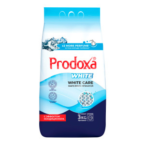 Порошок стиральный PRODOXA автомат, для стирки белого белья, 3 кг