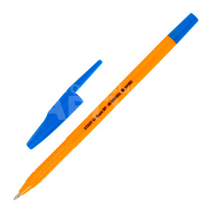 Ручка шариковая Staff Basic BP-66 ORANGE корпус оранжевый, линия псьма 0,5мм, синяя, 1 шт