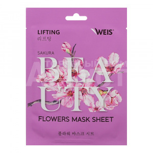 Маска для лица Weis Flower лифтинг эффект с экстрактом сакуры, 23 г