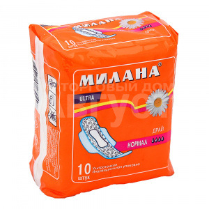 Прокладки гигиенические Милана Ультратонкие ультра драй нормал, 10 шт