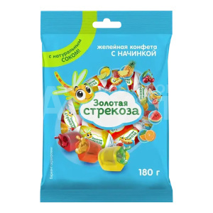 Конфеты Золотая стрекоза желейные, 180 гр