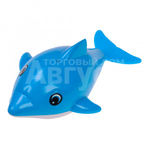 Игрушка 2163681 Заводная Кит, 4,1х12,1х8,4 см, синий
