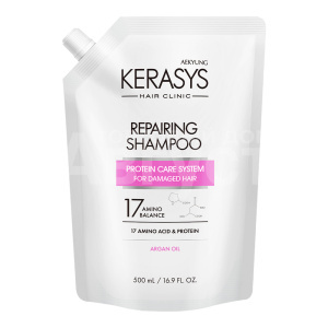 Шампунь Kerasys Repairing восстановление с аминокислотами, запасной блок, 500 мл