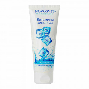 Крем для лица Novosvit Aqua минеральный, Витамины для лица, 75 мл