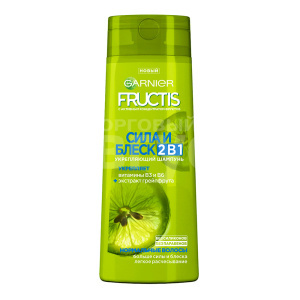 Шампунь Fructis 2 в 1 объем и блеск, женский, 400 мл