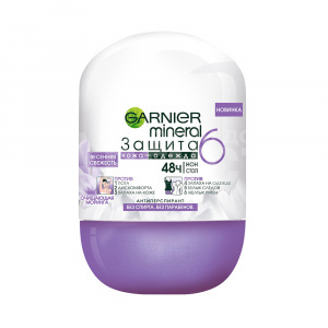 Дезодорант-антиперспирант женский Garnier Mineral Защита 6 Весенняя свежесть, ролик, 50 мл