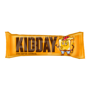 Шоколадный батончик Kidday с карамелью глазированный, 40 г