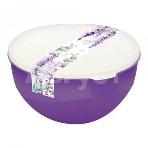 Миска пластиковая 436944400 с крышкой Lavender, пластик, 1 л