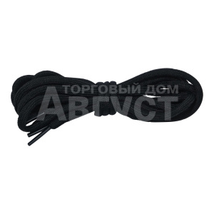 Шнурки для обуви ДС-242-3 Active, круглые, усиленные, с наполнителем, черные, 90 см