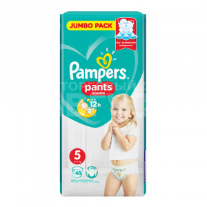 Подгузники Pampers Pants junior трусики 12-18кг Экономичная упаковка, 48 шт