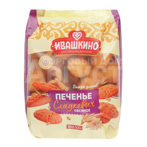 Печенье Ивашкино овсяное Сладкевич, 500 г