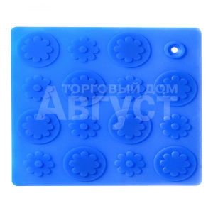 Подставка под горячее Linea Silicone 93-SI-CU-04.2 Цветы 17,8*17,8 см, силикон