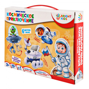 Пазл Bright Kids ИН-3412 Живые пазлы, Космическое приключение, 6 фигурок