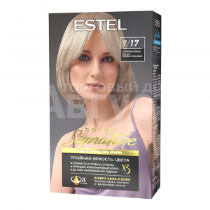Крем-гель краска для волос Estel Color Signature тон 9/17, Шелковая вуаль